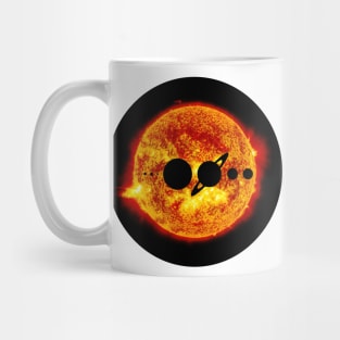 Solar system in transit Mug